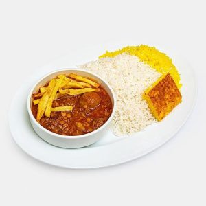 چلو خورشت قیمه( 200 گرم)