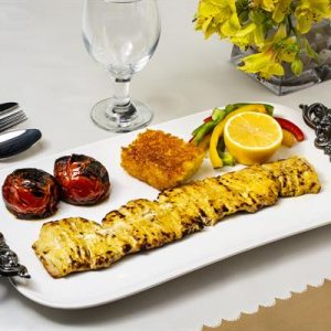 خوراک فیله مرغ (با دورچین)