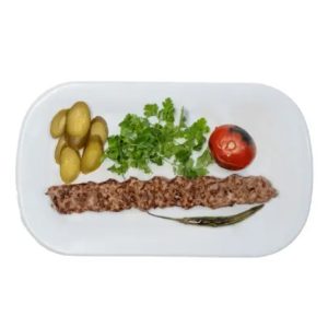 کباب کوبیده (یک سیخ با دورچین)