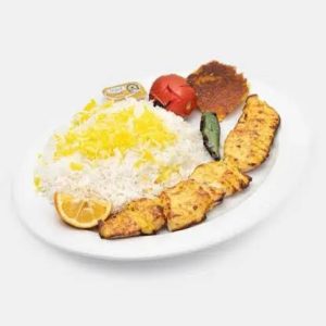 چلو جوجه کباب معمولی (150گرم)